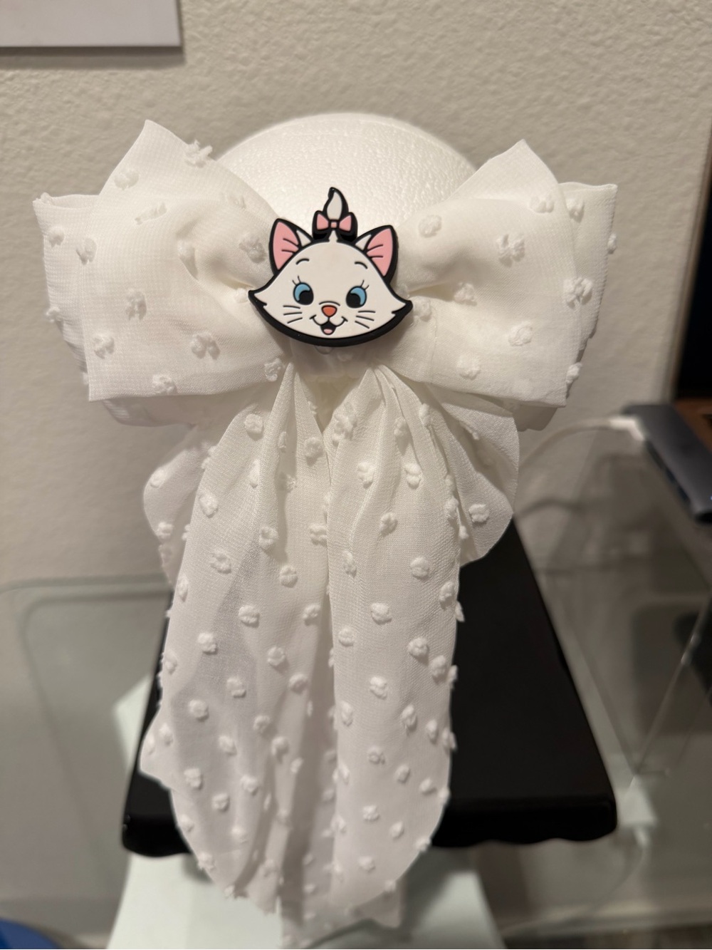 White Fabric “Marie” Hair Bow